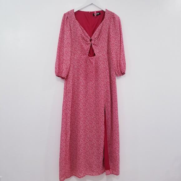 ASOS Fashion Union Cutout Maxi Dress with Slit - Picture 1 of 9